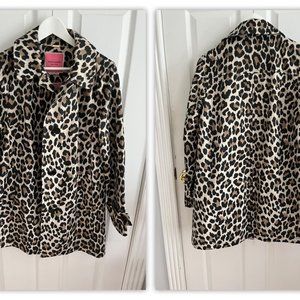 Kate Spade Animal Print Trench Coat